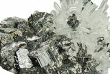 Clear Quartz Crystals on Sphalerite - Peru #291027-2